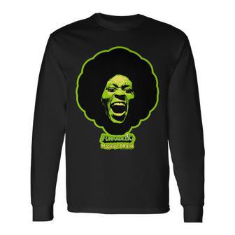 ジョージ・クリントン・ファンカデリック・グリーン・マゴット・ブレイン 長袖tシャツ 長袖Tシャツ - Kawaiitshirt