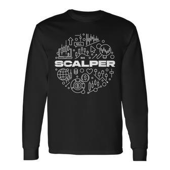 スカルパー 暗号スキャルピングトレーディング愛好家トレーダー 長袖Tシャツ - Kawaiitshirt