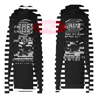 スキューバダイビング ダイバー Danger Don't Follow Me You Won't Make It 長袖Tシャツ - Kawaiitshirt