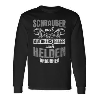 スクリュードライバー Weil 自動車メーカー ヘルデンニードル メカニック 長袖Tシャツ - Kawaiitshirt