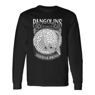 センザンコウ パンゴナ パン面白い パンゴリン アニマルを救います 長袖Tシャツ - Kawaiitshirt