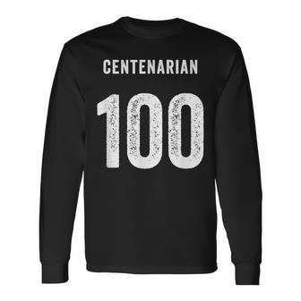 センテナリアン 100周年記念素晴らしい 100歳の誕生日おめでとう 長袖Tシャツ - Kawaiitshirt