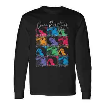 ダイアナ・ロス 12角 長袖Tシャツ - Kawaiitshirt