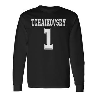 チャイコフスキー1交響曲第1番面白いスポーツ Tchaikovsky 1 長袖Tシャツ - Kawaiitshirt