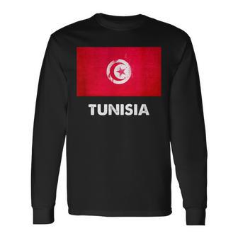 チュニジア国旗tシャツ 長袖Tシャツ - Kawaiitshirt