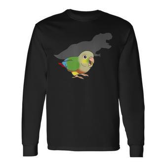 ティーレックス コニュア シャドウオウム パイナップル コニュア ペット 鳥 恋人 長袖Tシャツ - Kawaiitshirt