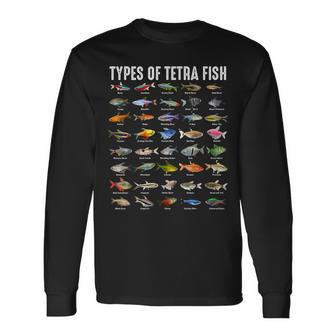 テトラ魚の種類 テトラ 観賞魚 種好き 長袖Tシャツ - Kawaiitshirt