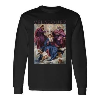ディエゴ・ベラスケス マリアの戴冠式 長袖Tシャツ - Kawaiitshirt