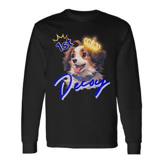 デコピン1歳おめでとう 長袖Tシャツ - Kawaiitshirt