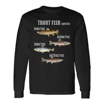 トラウト魚種釣り釣り服の種類 長袖Tシャツ - Kawaiitshirt