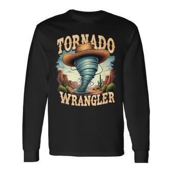 トルネード ラングラー カウボーイ ラングラー レディース メンズ キッズ 長袖Tシャツ - Kawaiitshirt