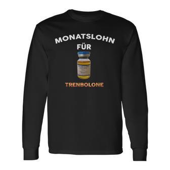 トレンボロンの月額賃金 長袖Tシャツ - Kawaiitshirt