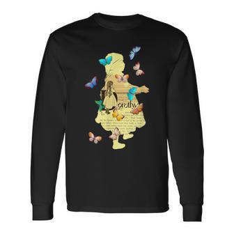 ドロシー・ゲイル・オズの魔法使い ヴィンテージフェアリーテイルブックアートスタイル 長袖Tシャツ - Kawaiitshirt