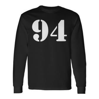 ナインティフォー 数字 94 ナンバー 長袖Tシャツ - Kawaiitshirt
