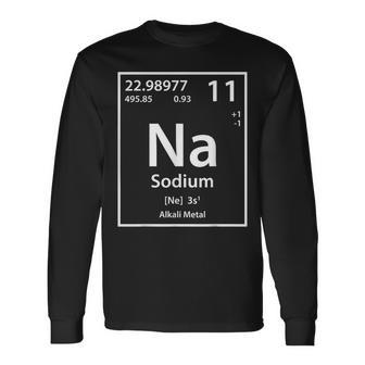 ナトリウム元素白 長袖Tシャツ - Kawaiitshirt