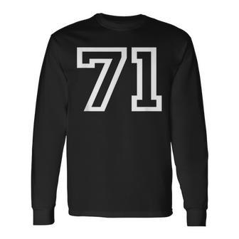 ナンバー71 代表チームスポーツチーム 誕生日 年齢 年 長袖Tシャツ - Kawaiitshirt