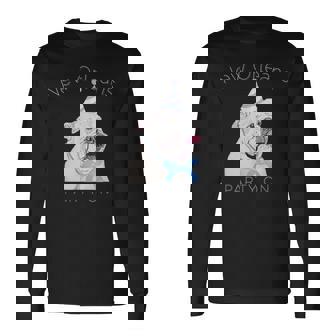 ニューオーリンズ 面白い犬の着用パーティーハット付き 長袖Tシャツ - Kawaiitshirt