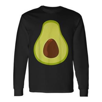 ハロウィンアボカドコスチューム ユース服 大人用 キッズ トースト 長袖Tシャツ - Kawaiitshirt