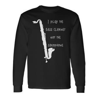 バスクラリネット 長袖tシャツ 長袖Tシャツ - Kawaiitshirt