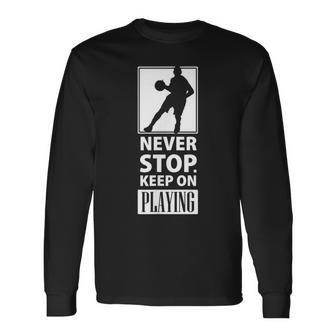 メンズ バスケットボール スポーツシャツ メンズ スポーツウェア ライトブルー 長袖Tシャツ - Kawaiitshirt