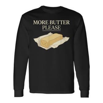 バター愛好家 塩漬けバター スティックオブバター 面白いバター 長袖Tシャツ - Kawaiitshirt