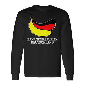 バナナギフト Ddr Brd 政治 ギフト バナナ共和国 ドイツ 長袖Tシャツ - Kawaiitshirt