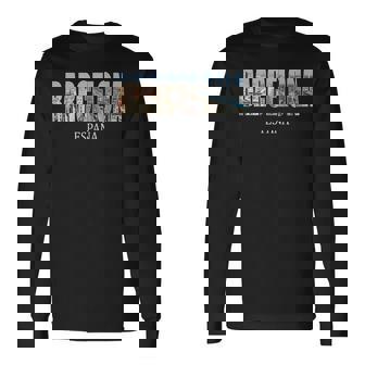 バルセロナ スペイン ジャージ バルセロナ エスパーニャ ヴィンテージ お土産 長袖Tシャツ - Kawaiitshirt