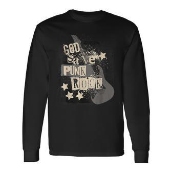 パンク ロッカー バンド エモ アナーキー ゴシック ブリティッシュ レトロな外観 長袖Tシャツ - Kawaiitshirt