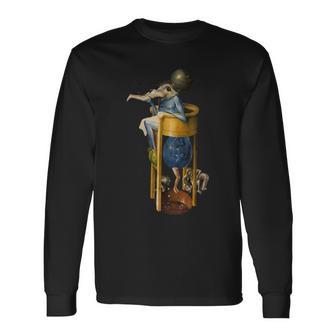 ヒエロニムス ボッシュ 大喜びの庭 悪魔 長袖Tシャツ - Kawaiitshirt