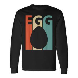 ビンテージ・スタイル 卵 長袖Tシャツ - Kawaiitshirt