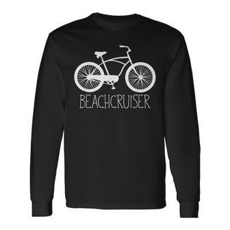 ビーチクルーザービーチサーファーウェーブライダー レトロ 長袖Tシャツ - Kawaiitshirt