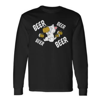 ビールウエスト・ハイランド・ホワイト・テリア・ウェスティ犬 長袖Tシャツ - Kawaiitshirt