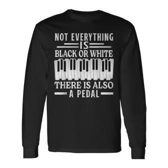 ピアノ奏者 ピアニスト クラシック音楽愛好家の衣装 長袖Tシャツ - Kawaiitshirt