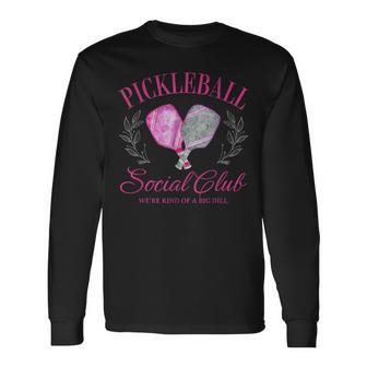 ピックルボール ソーシャル クラブ トレンディ ピックルボール サマータイム ギフト 長袖Tシャツ - Kawaiitshirt