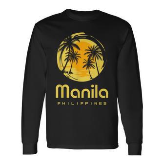 フィリピンのマニラ 長袖Tシャツ - Kawaiitshirt