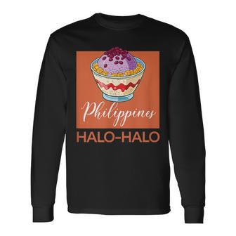 フィリピン料理 アジア ホビーシェフ ハロハロ 長袖Tシャツ - Kawaiitshirt
