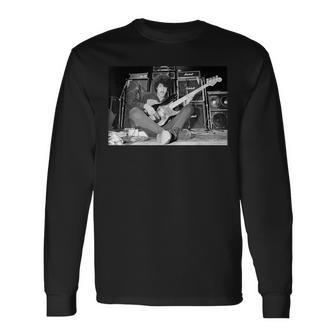 フィル・ライノット・シン・リジー・レコーディング・サンダー・アンド・ライトニング 1982 長袖Tシャツ - Kawaiitshirt