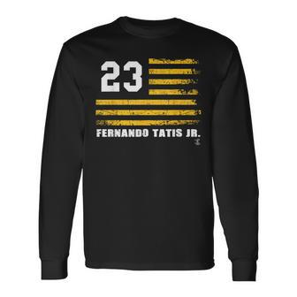 フェルナンド・タティスjrヴィンテージフラッグゲームデー 長袖Tシャツ - Kawaiitshirt