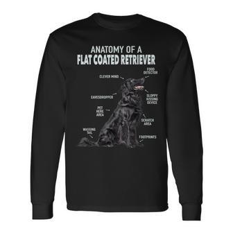 フラットコートレトリバーの解剖学 長袖Tシャツ - Kawaiitshirt