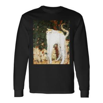 フランス人画家ピエール・ボナールによる猫の絵 長袖Tシャツ - Kawaiitshirt