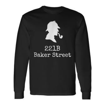 ブック愛好家 221B ベイカーストリート 探偵シャーロック・ホームズ 長袖Tシャツ - Kawaiitshirt