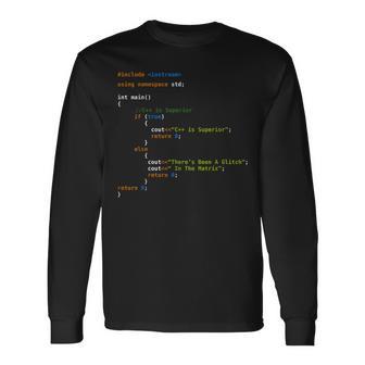 プログラマーのためのcコーディングプログラミングシャツ。 長袖Tシャツ - Kawaiitshirt