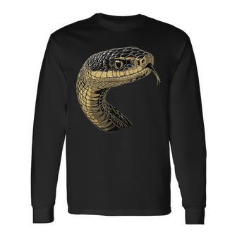 ヘビ パイソン コブラ マンバ ガラガラヘビ かわいいヘビ 長袖Tシャツ - Kawaiitshirt