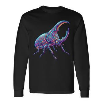 ヘラクレス カブトムシ 昆虫愛好家 昆虫学 カブトムシ 恋人 長袖Tシャツ - Kawaiitshirt