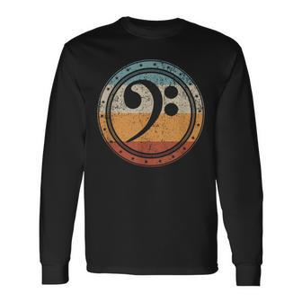 ヘ音記号 Bass Clef Bassoholic ベースギタープレーヤーのベーシストのコレクターのためのギフトbass 長袖Tシャツ - Kawaiitshirt