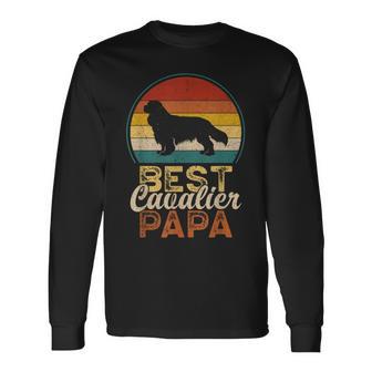 ベスト・キャバリア・パパ、キング・チャールズ・スパニエル 長袖Tシャツ - Kawaiitshirt