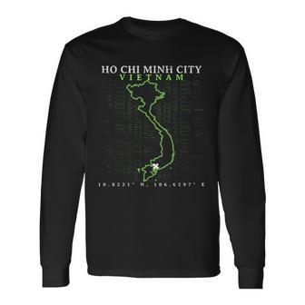 ベトナムホーチミン。 長袖Tシャツ - Kawaiitshirt