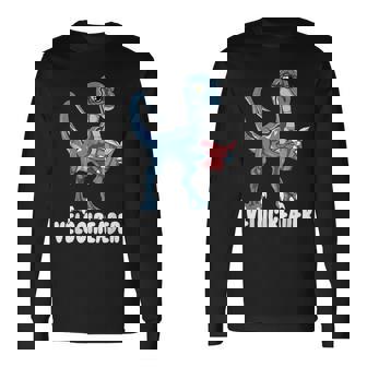 ベロシアダー ベロキラプトル 恐竜 読書 本好き 長袖Tシャツ - Kawaiitshirt