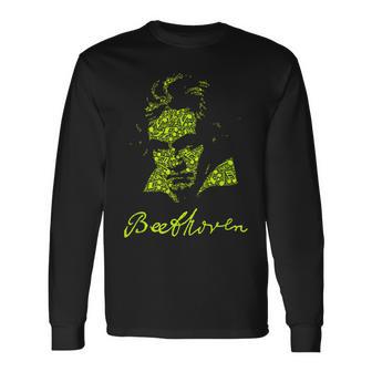 ベートーヴェン ドイツ 作曲家 クラシック楽譜 長袖Tシャツ - Kawaiitshirt