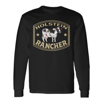 ホルスタイン・フリージア牛 ホルスタイン・ランチャー 長袖Tシャツ - Kawaiitshirt